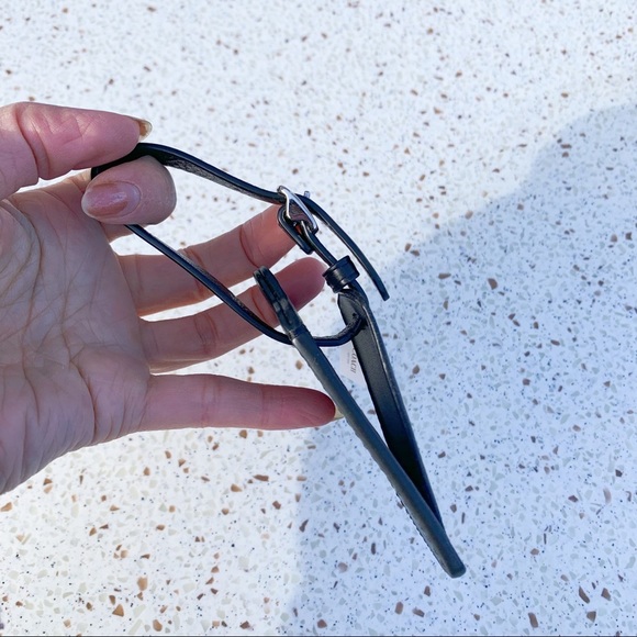 NWT Coach Signature Leather Luggage Tag Holder - Picture 2 of 4